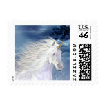 Unicorn White Beauty Close-up stamps