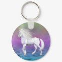Unicorn White Beauty keychains by mickeyelvis128 Unicorn White Beauty keychains