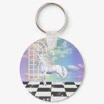 Unicorn White Beauty keychains