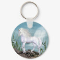 Unicorn White Beauty keychains by mickeyelvis128 Unicorn White Beauty keychains