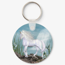 Unicorn White Beauty keychains