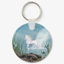 Unicorn White Beauty keychains