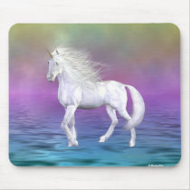 Unicorn White Beauty Mouse Pad