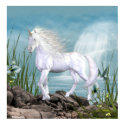 Unicorn White Beauty posters by mickeyelvis128 Unicorn White Beauty posters