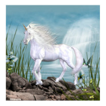 Unicorn White Beauty posters
