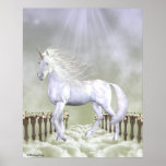 Unicorn White Beauty Posters
