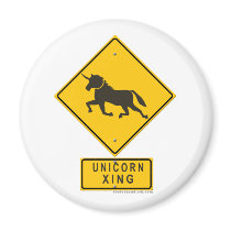 Unicorn XING magnets by thefrozenduck Unicorn XING magnets