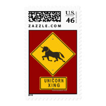 Unicorn XING postage by thefrozenduck Unicorn XING postage