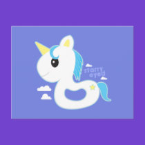 Unicornie Innertube postcards
