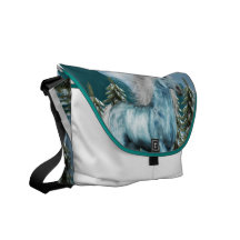 Unicornio en la bolsa de mensajero del claro de lu bolsas messenger