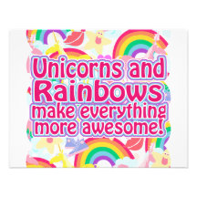 Unicorns and Rainbows Invitation