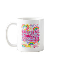 Unicorns and Rainbows Coffee Mugs