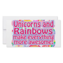 Unicorns and Rainbows Photo Card