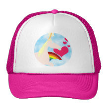 Unicorns and Rainbows Trucker Hats