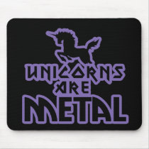 Unicorns are Metal Mouse Pad