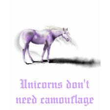 Unicorns Don't Need Camouflage T-Shirt shirt