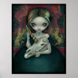 Unicorn's Ghost ART PRINT gothic medieval tapestry
