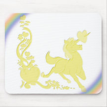 Unicorns Hearts Flowers Rainbows 02 Mouse Pad