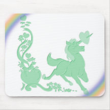 Unicorns Hearts Flowers Rainbows 03 Mouse Pads