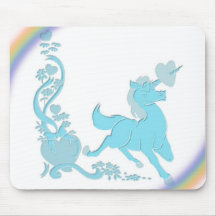 Unicorns Hearts Flowers Rainbows 08 Mouse Pad