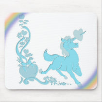 Unicorns Hearts Flowers Rainbows 08 mousepads