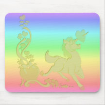 Unicorns Hearts Flowers Rainbows 4 Mouse Mat