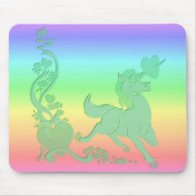 Unicorns Hearts Flowers Rainbows 5 Mouse Pad