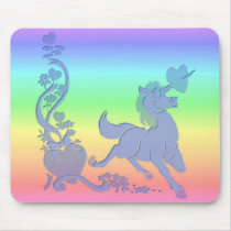 Unicorns Hearts Flowers Rainbows 6 mousepads