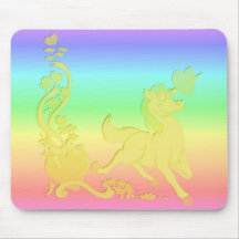 Unicorns Hearts Flowers Rainbows 7 Mouse Pads