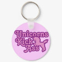 Unicorns Kick Ass keychains