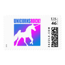 Unicorns Rock #4 postage by NWDesignsAndMore Unicorns Rock #4 postage