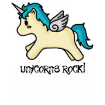 Unicorns Rock Blue T-shirt