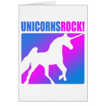 Unicorns Rock! Card