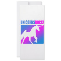 Unicorns Rock! Custom Rack Cards