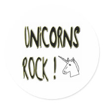 Unicorns Rock! Sticker