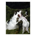 Unicorn's waterfall poster posters