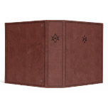 Unicursal Hexagram on Red Leather Vinyl Binders