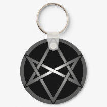 unicursal hexigram keychains