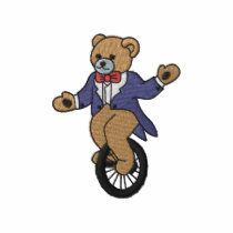 Unicycle Bear embroidered shirts by ZazzleEmbroidery Unicycle Bear embroidered shirts