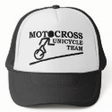 Unicycle Dirt Bike Motocross Cap Hat by allanGEE Unicycle Dirt Bike Motocross Cap Hat