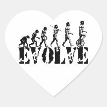 Unicycle Unicycling Sport Evolution Art Sticker