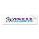UNICYCLE Well Balanced BUMPER STICKER