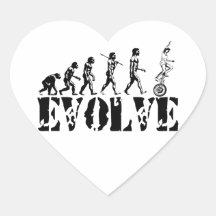 Unicycling Unicyclist Unicycle Evolution Sports Sticker