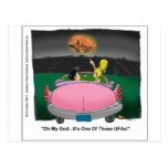 Unidentified Flying Armadillo UFA Funny Gifts postcards