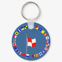 Uniform Standing into Danger Signal Flag "U" keychains by sailorpatp Uniform Standing into Danger Signal Flag "U" keychains