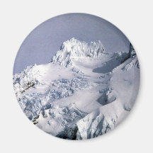 Unimak Island, Isanotski Volcano Fridge Magnet