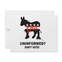 Uninformed - Don't vote Custom Invitations