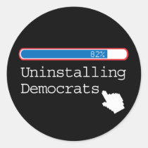 UNINSTALLING DEMOCRATS stickers