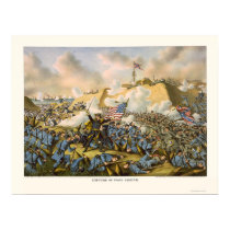 Union Captures Fort Fisher by Kurz & Allison 1865 posters