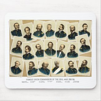 Union Commanders of The Civil War mousepad